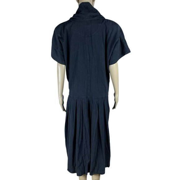Takezo Japanese Design Dress Sz M Shift Lagenlook Pockets Made in Japan. #24 - Picture 2 of 10